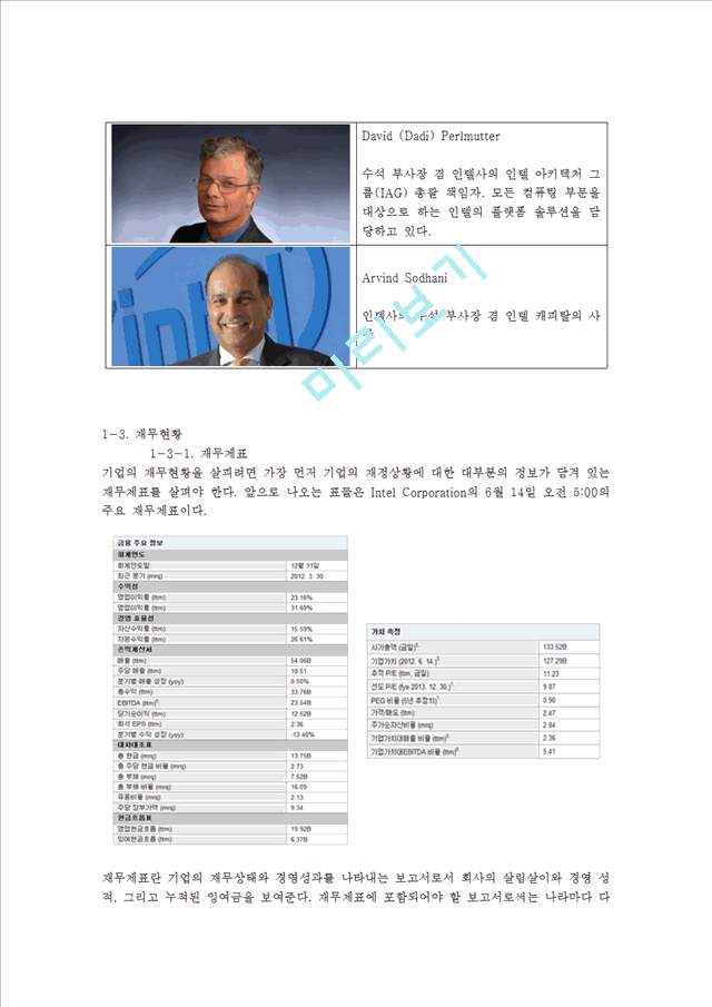 인텔(Intel)의 기업분석   (4 )